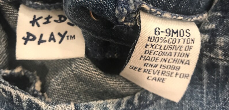 Vintage denim overalls,jean overalls,infant,baby girl,infant girl,denim overalls,overalls,jean overalls image 7