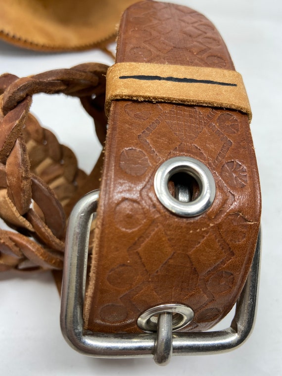 Vintage leather belt,leather belt,vintage,vintage… - image 2