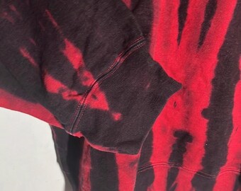 Supreme Small Box Crewneck Red Tie Dye Sz XL Sweatshirt,90s