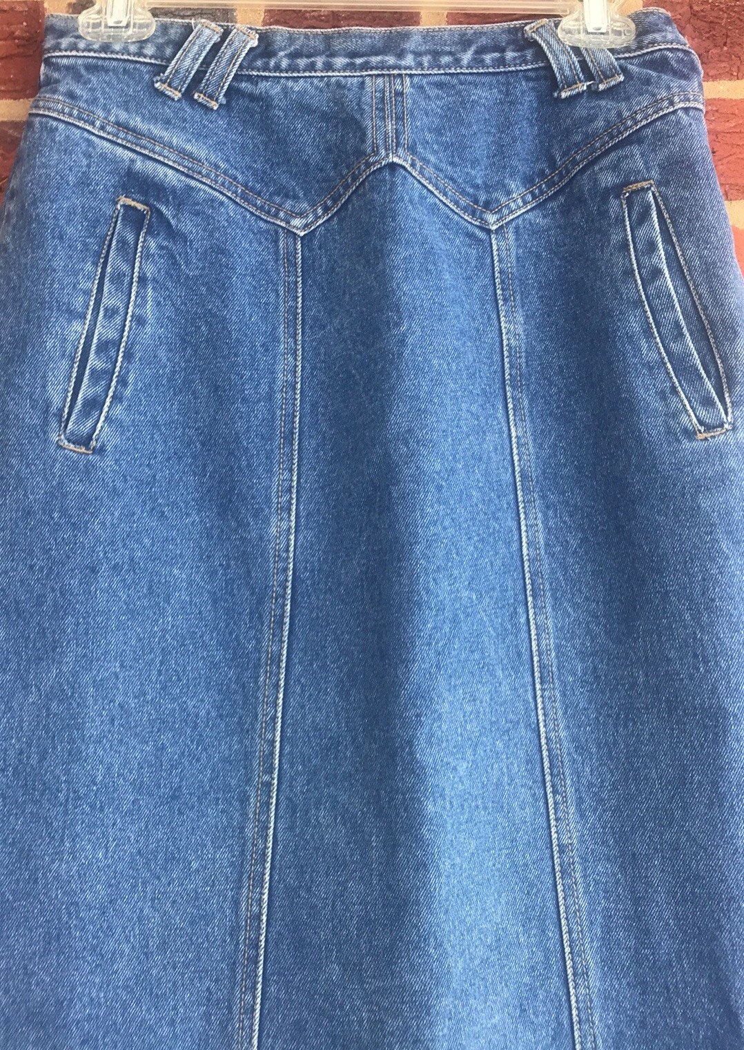 Gloria Vanderbilt Denim Skirt Denim Skirtjean Skirtgloria - Etsy