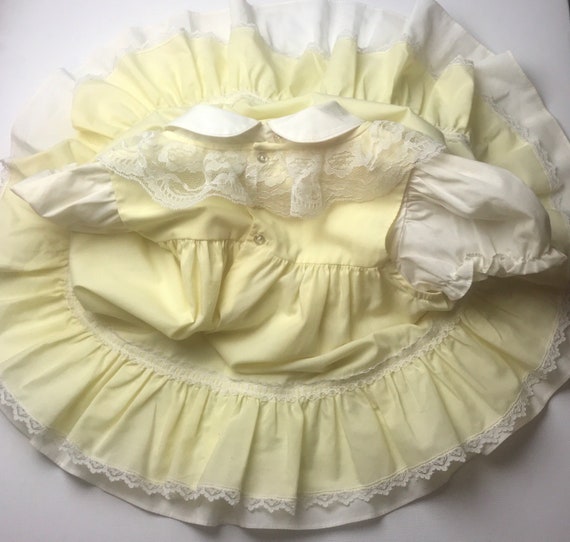 Vintage 70s pinafore toddler dress,toddler dress,… - image 2