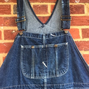 Denim Overalls, jeans, overalls, denim, farmer overalls, Roebucks Denim Overalls,Vintage denim,Bib overalls image 3