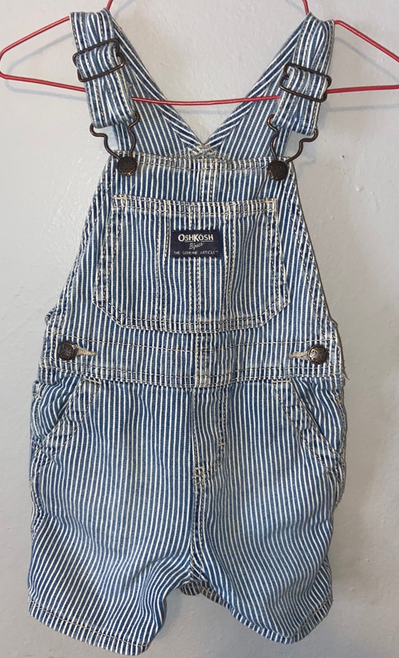 Oshkosh 18 month train conductor shortalls,shorts… - image 1