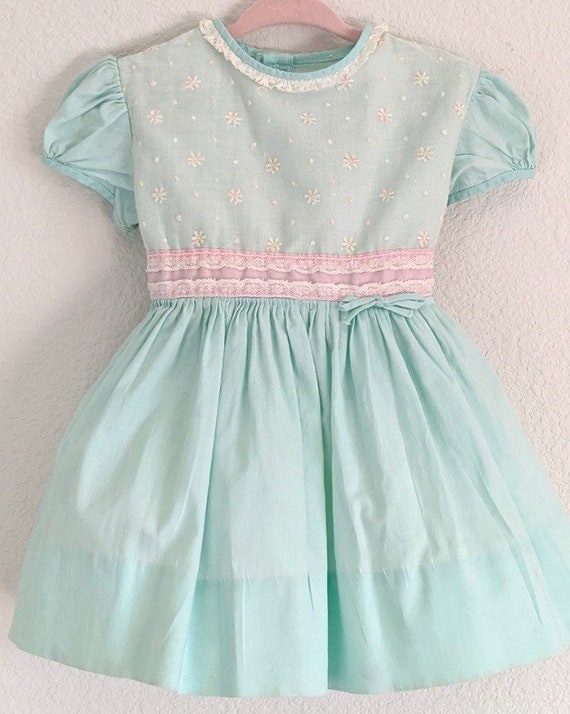 Vintage infant dress,infant Nannette dress,60s,six