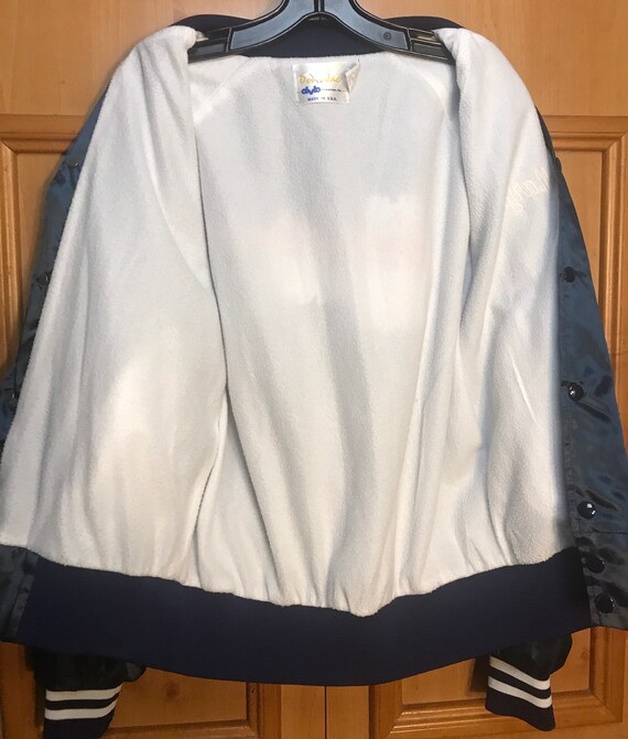 Cheverlot Satin like jacket,vintage 80s jacket, m… - image 9