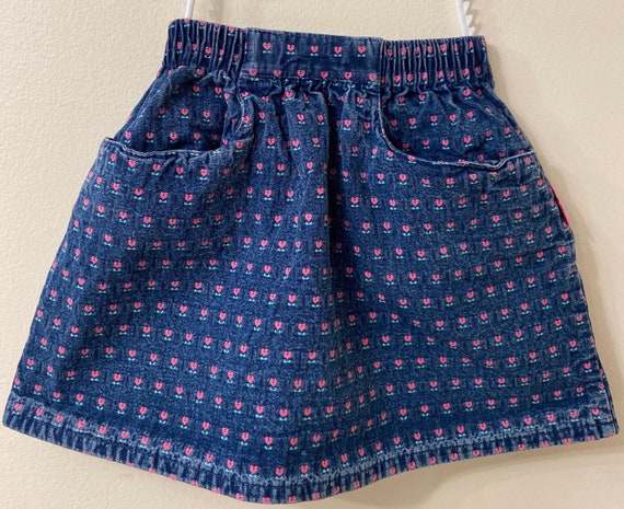 White denim top skirt toddler
