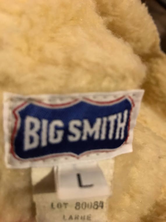 Vintage Big Smith sz L western sherpa blue jean d… - image 4