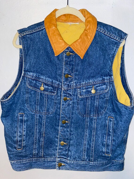 Vintage denim vest,vintage,vintage vest,vest,denim