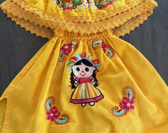 Mexican Embroidered Infant Dress,embroidered dress,baby dress,embroidered,Mexican dress,dress,made in Mexico,Mexican dress,summer dress