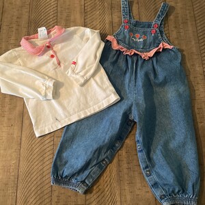 Vintage Oshkosh Denim Overalls 3-6M