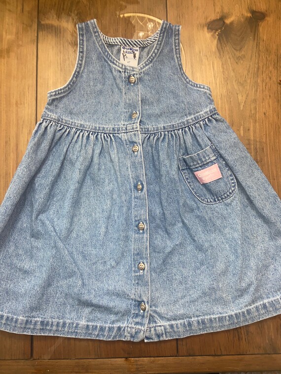 Vintage Oshkosh Denim dress,toddler Oshkosh,Oshkos