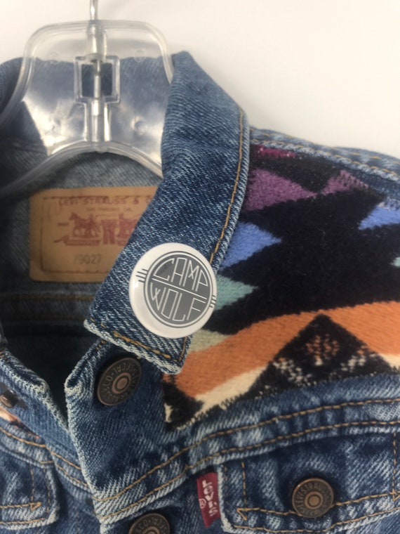 Vintage Camp Wolf Levi’s Denim Vest,Vintage,Infan… - image 6