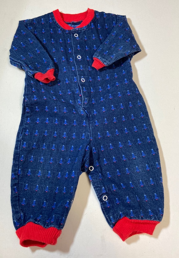 Vintage Denim Jumpsuit,baby girl,infant,vintage,vi