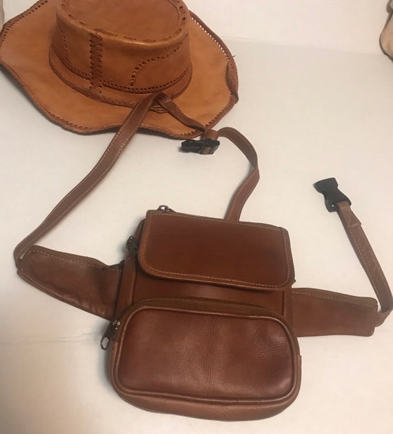 Leather fanny pack/leather backpack/leather fanny