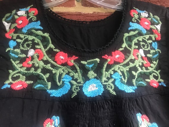 Embroidered Mexican Peasant Top,Embroidered top,M… - image 2