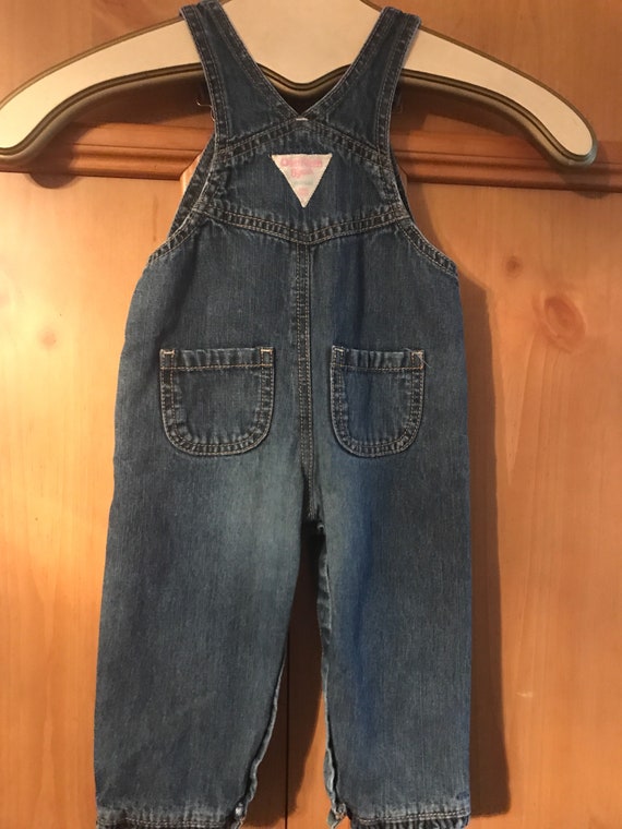 Oshkosh vestbak embroidered 12 month overalls - image 3