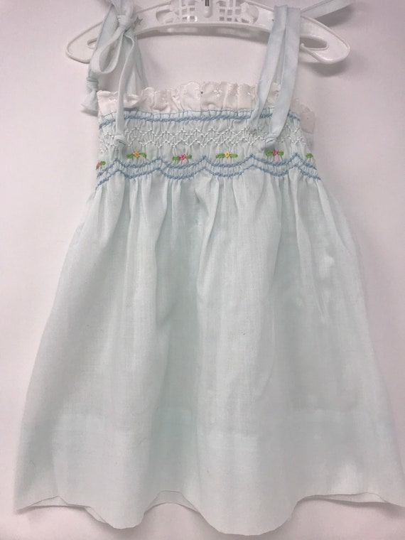 Vintage Infant dress,Pillowcase dress, smocked dre