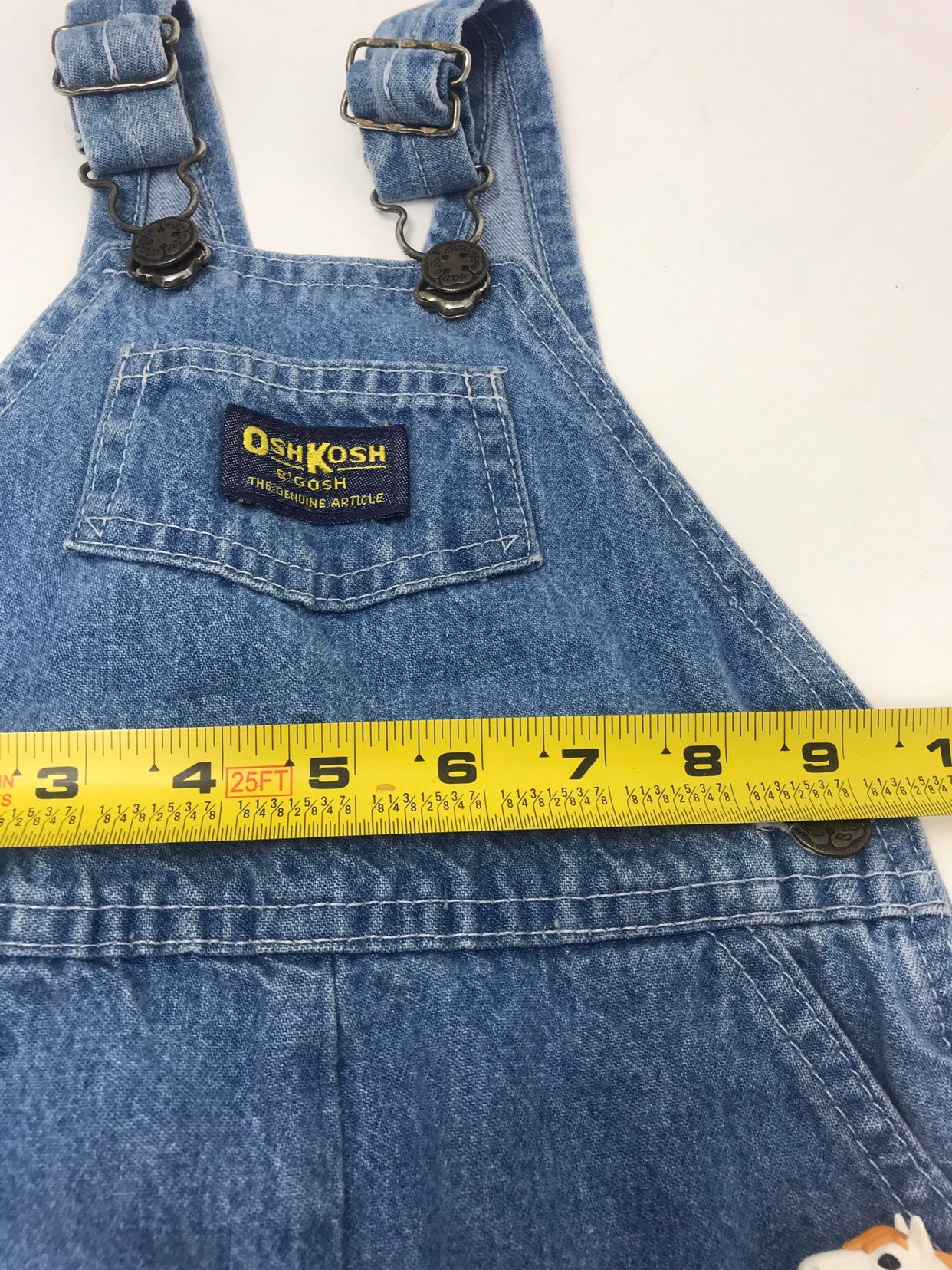 Vintage Oshkosh Made in USA Denim Overalls Shortallsmade in Etsy