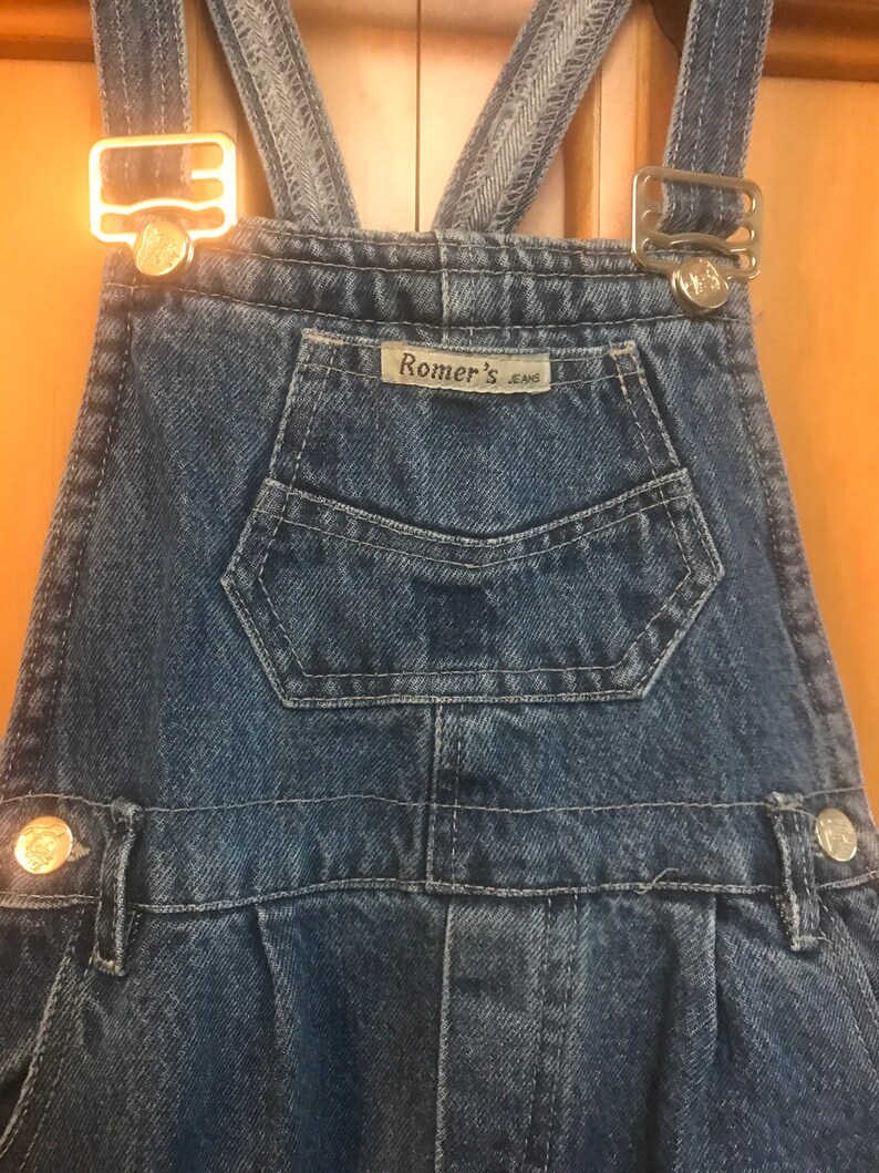 Vintage Denim Overalls,overalls,kids overalls,vintage denim,jean overalls,lined overalls,denim overalls,toddler overalls image 2