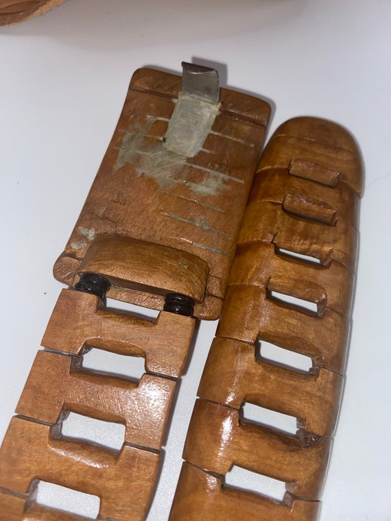 Wooden Belt,vintage,vintage belt, vintage wooden … - image 7