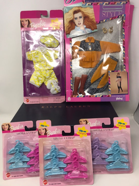 Barbie Lot Barbie Cintres Barbie Totsy Vetements sandi pyjama phosphorescent Barbie Etsy France