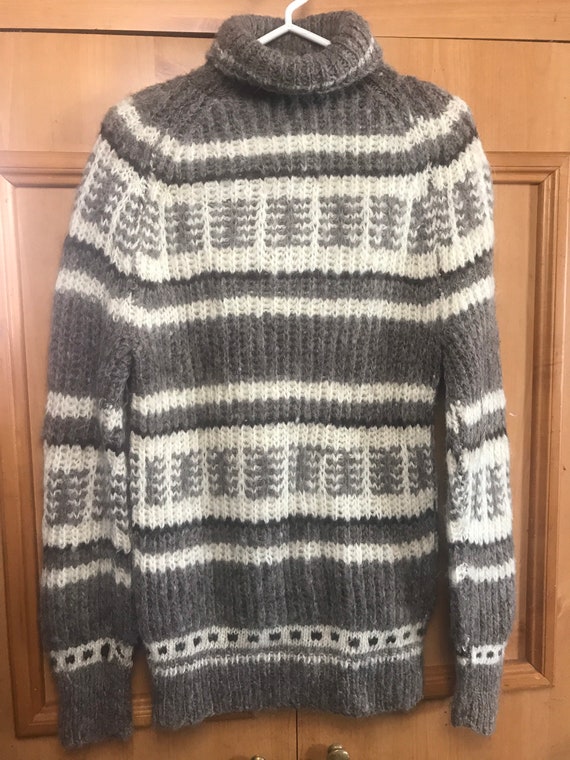 Wool Chunky Knit Sweater,Wool Sweater,handmade swe