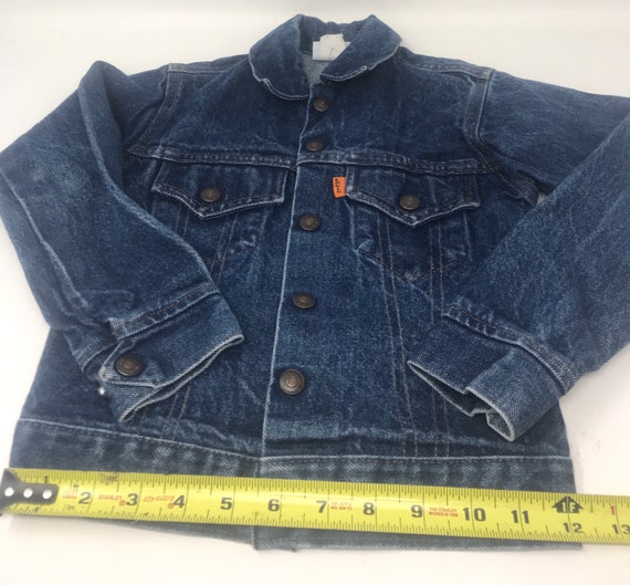 Vintage kids sz 7,Levi’s  jacket, orange tab, a l… - image 8