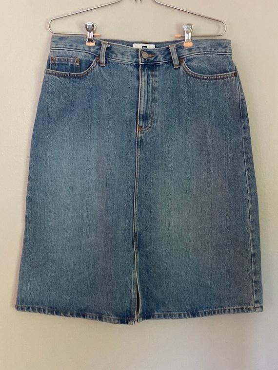 Gap best sale jean skirt