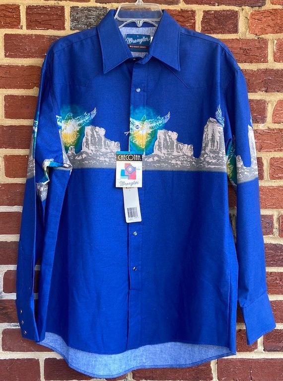 Wrangler Western Shirt,deadstock,new with tags,Sz 