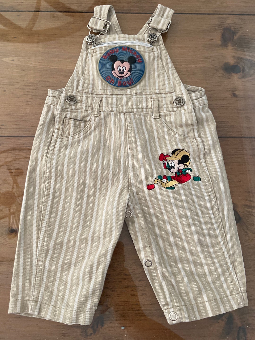 Mickey Mouse Overallsdisney Overalls Disneybaby Etsy