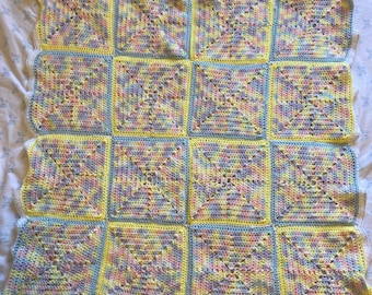 Crocheted baby blanket,handmade, handmade blanket,blanket, crochet blanket,throw,baby blanket,