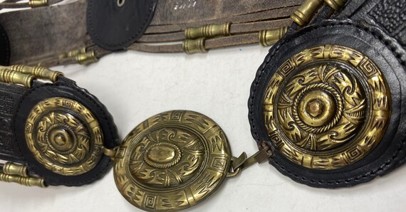Vintage leather belt,vintage,leather belt,tooled … - image 4