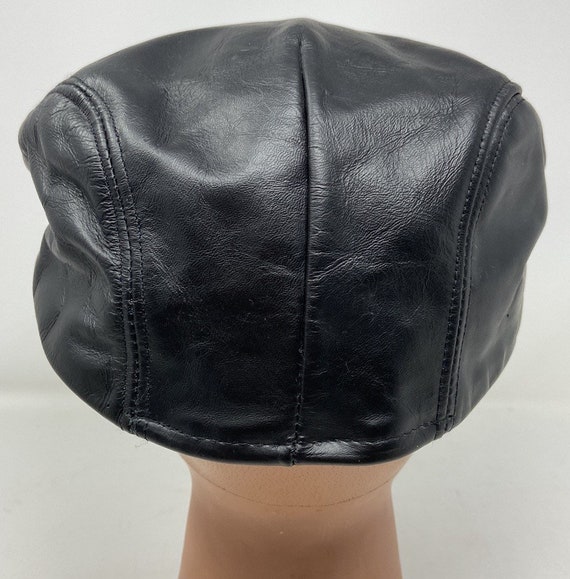 Leather Cap,Winner leather cap,leather cabbie hat… - image 5
