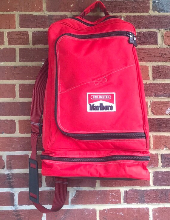 Vintage 90s Marlboro bag,Large Duffle,Backpack,gym