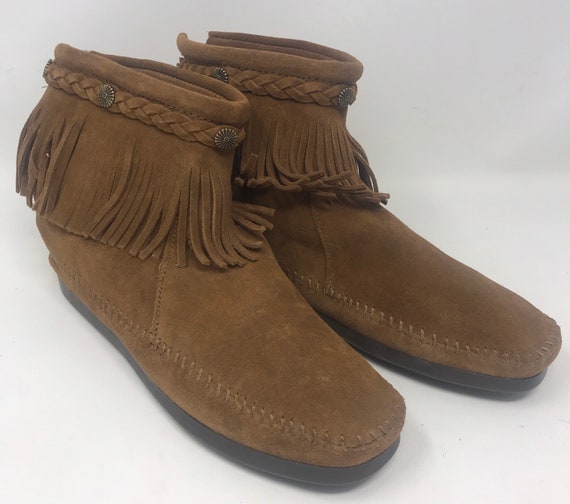 Vintage Minnetonka Sz 9 Moccasins,Minnetonka,Minne