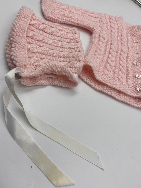 Sweater set,baby girl,infant girls sweater,handma… - image 4