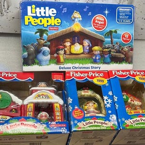 Fisher-Price Little People 1999 - 2015, nativity set,Christmas, holiday,Little People,Fisher Price