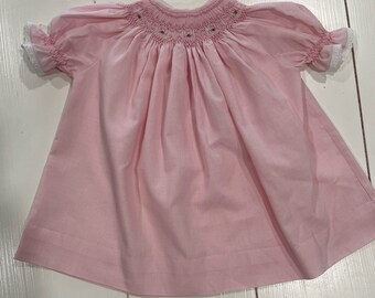 Robe smockée pour nouveau-né, petite fille, layette, robe pour bébé, robe pour nouveau-né, robe, bébé, bébé vintage, vintage, robe bébé, robe bébé, vintage