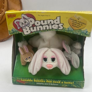 Pound Bunnies,1990s,90s,nineties,vintage,vintage Plush