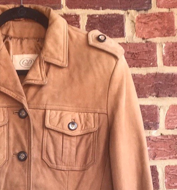 Georgetown Leather Safari Style Coat, Georgetown … - image 3