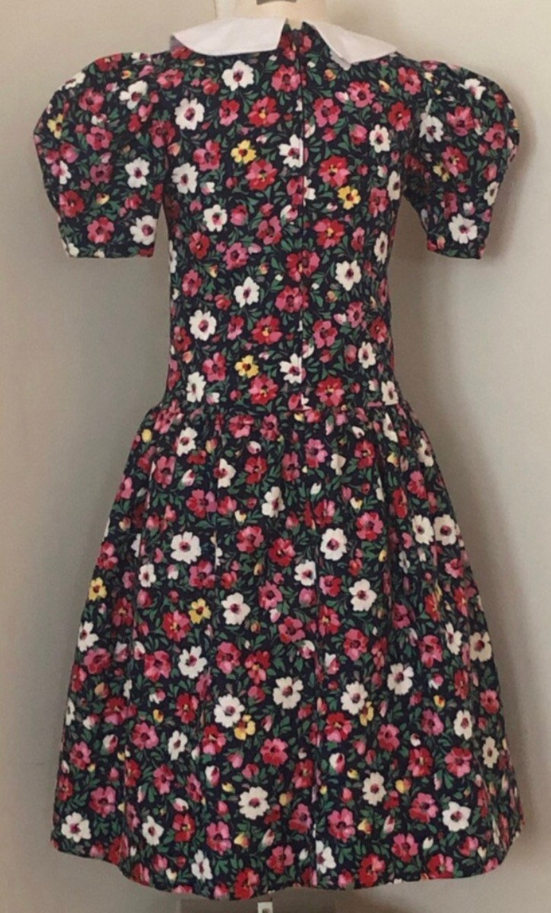 Vintage girls dress,vintage dress,Girls dress,Sylvia Whyte,Neiman Marcus,Vintage,girls floral dress image 2