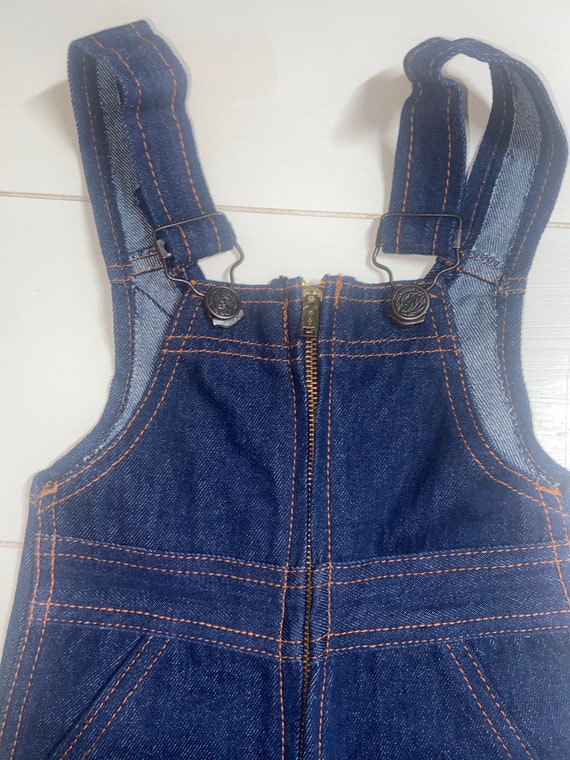 Vintage denim overalls,jean overalls,infant,baby … - image 2
