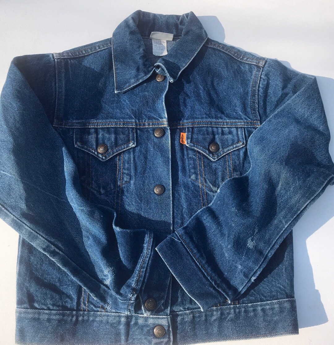 Vintage Levis Orange Tab Jean Jacket,levis Trucker Jacket,vintage