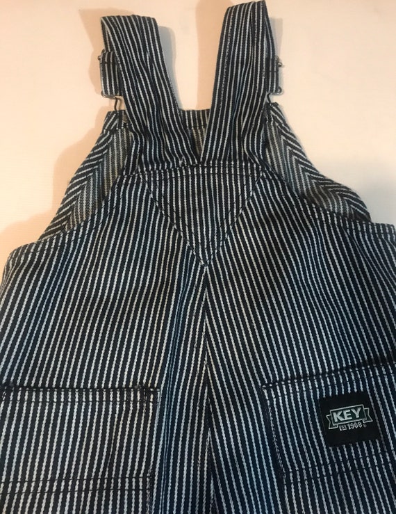 Conductor Overalls,Key Toddler Overalls,Striped o… - image 5