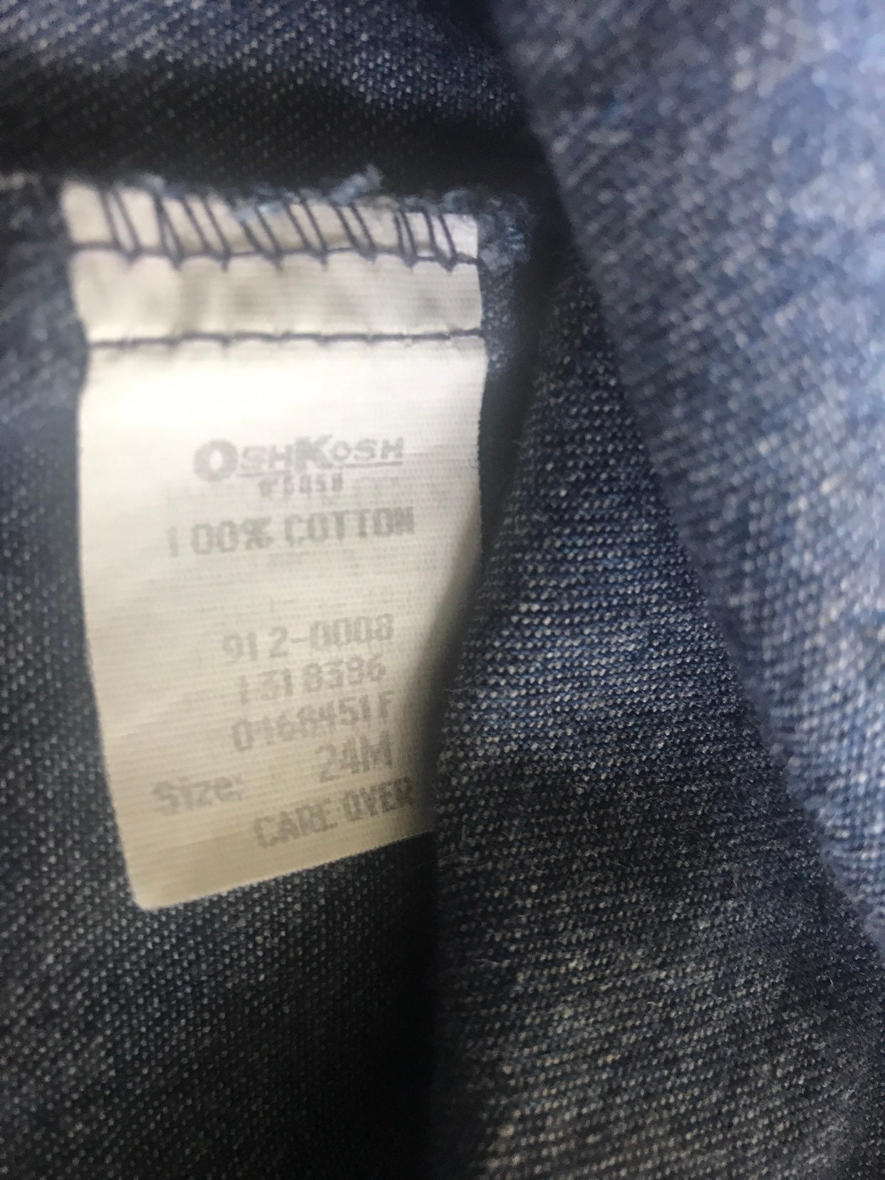 Vintage Oshkosh Vestbak 24 Month Made in USA Jean Jumper jean - Etsy