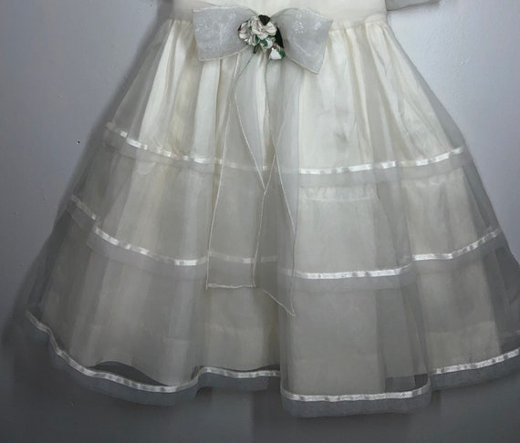 Vintage Sheer Organza Girls Dress, vintage,vintag… - image 3