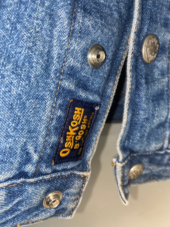 Vintage Oshkosh denim Jean jacket, vintage,vintag… - image 6