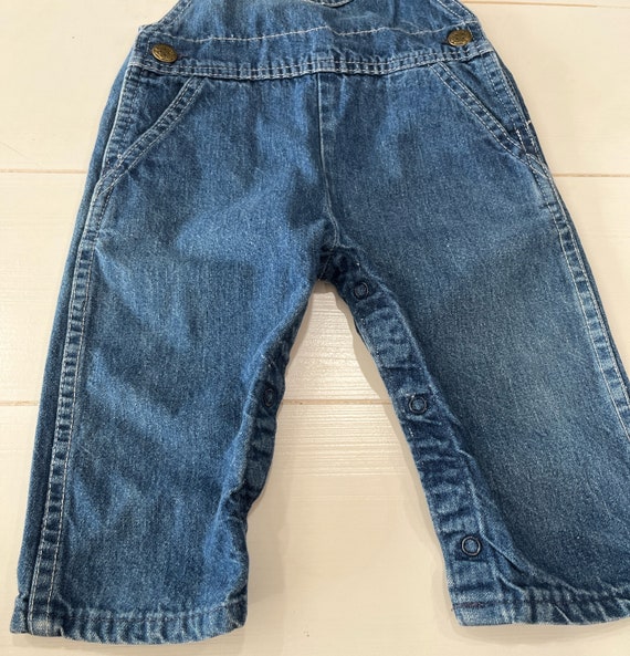 Vintage Oshkosh denim jean overalls,Made in USA,v… - image 3