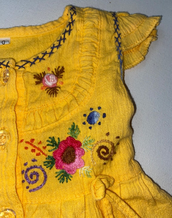 Vintage Embroidered Infant Dress, vintage dress,i… - image 5