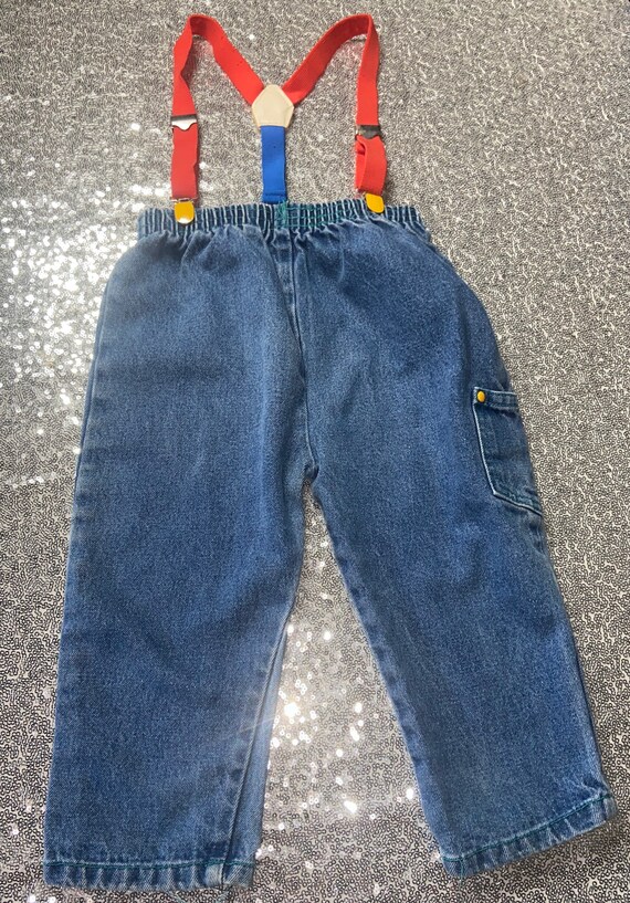 Vintage Toddler Jeans,toddler jeans, suspenders,to